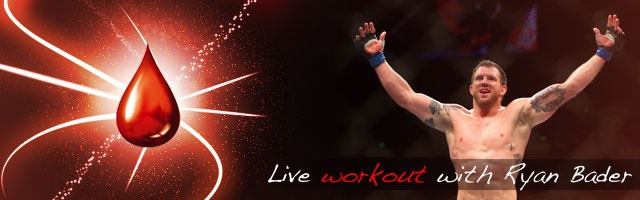 Ryan Bader live workout announcement