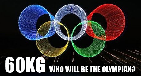 Who will be the Olympian at 60kg?