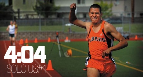 Izaic Yorks of WA runs solo 4:04!