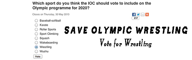 Save Olympic Wresting - Your vote counts