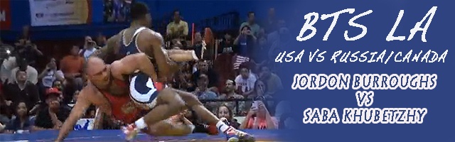 74 lbs match Jordan Burroughs USA vs. Saba Khubetzhy Russia
