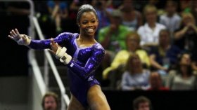Gabby Douglas Back in the Gym!