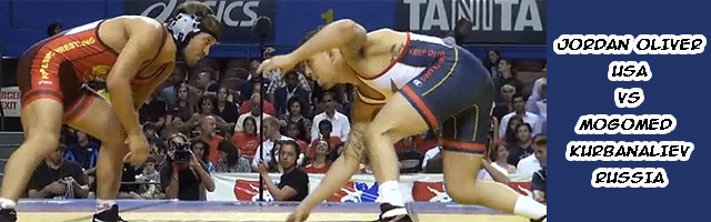66 lbs match Jordan Oliver USA vs. Mogomed Kurbanaliev Russi
