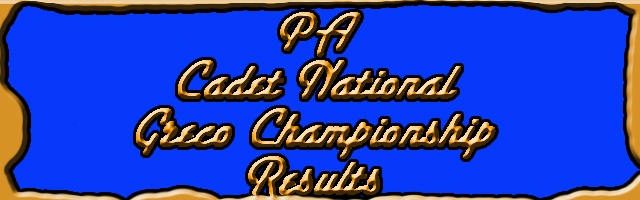 PA Cadet Greco Team at National Duals
